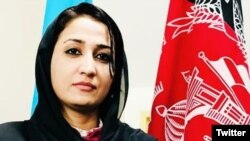 Mantan anggota parlemen Afghanistan Mursal Nabizada terlihat dalam foto yang diambil dari akun Twitter miliknya. (Foto: Twitter)