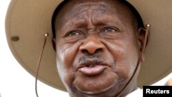 Le président ougandais Yoweri Museveni à Rushere, Kiruhura, à l'ouest de Kampala, le 18 février 2011. 