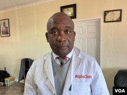 Tafadzwa Musarara, the chairman of Grain Millers Association of Zimbabwe, which is in charge of importing grain on June 08, 2022 in Harare. (Columbus Mavhunga/VOA)