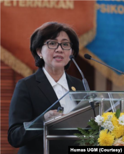 Rektor Universitas Gadjah Mada Yogyakarta, Prof Ova Emilia. (Foto: Humas UGM)