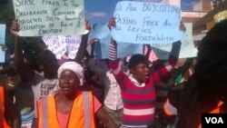 Manifestation à Bulawayo (17 août 2016)