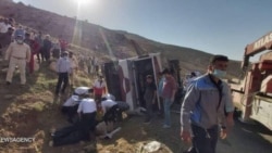 Qərbi Azərbaycanda jurnalistlərin avtobusu qəzaya uğrayıb