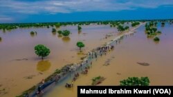 Yadda ambaliyar ruwa ta mamaye wasu yankunan jihar Jigawa a shekarun baya (Wannan tsohon hoto ne.)