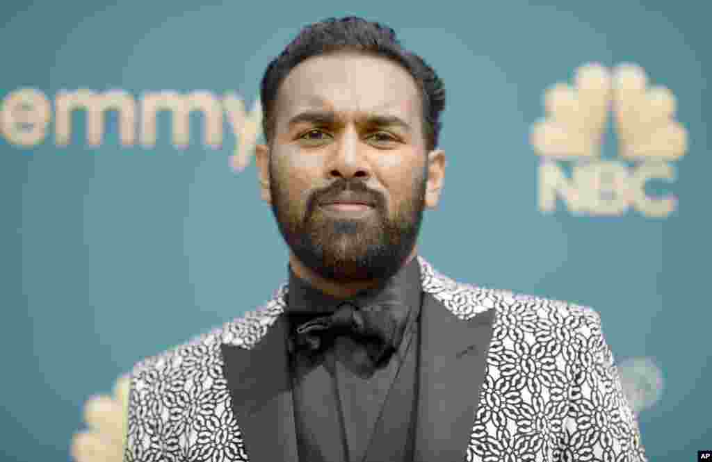 Himesh Patel arrives at the 74th Primetime Emmy Awards at the Microsoft Theater in Los Angeles, Sept. 12, 2022.