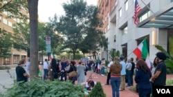 تجمع تعدادی از ایرانیان مقیم واشنگتن دی سی