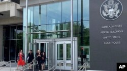FILE - The legal team representing Planned Parenthood of the Greater Northwest and Hawaiian Islands leaves the U.S. District Court building in Boise, Idaho, June 6, 2019. 