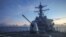 Arleigh Burke-class guided-missile destroyer USS Benfold (DDG 65), forward-deployed to the U.S. 7th Fleet area of operations, conducts underway operations in the South China Sea, in this handout picture released on July 13, 2022. 