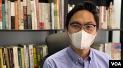 香港民主党教育政策发言人、油尖旺区议会副主席朱子洛 (美国之音/汤惠芸)