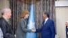 Hassan Sheikh and Samantha Power