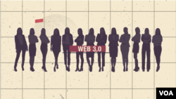 Screenshot of VOA's report "Women Helping Build Web3, Tech's Next New Thing"