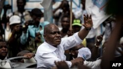 ARCHIVES - L'opposant congolais Martin Fayulu à Kinshasa lors du lancement de sa campagne présidentielle le 21 novembre 2018.