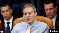 FILE - Republican Representative Jim Jordan shown here during an impeachment vote against Donald Trump on Dec. 13, 2019, is the target of a lawsuit filed by Manhattan District Attorney Alvin Bragg relating to the indictment of Trump. 