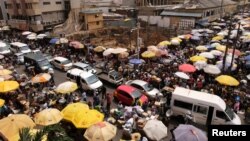 Kasuwar Makola dake kasar Ghana. 