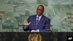 Shugaban kasar Senegal Macky Sall, Sept. 20, 2022.