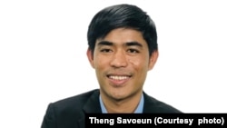 រូបឯកសារ៖ លោក ថេង សាវឿន ប្រធានសមាគមសម្ព័ន្ធសហគមន៍កសិករកម្ពុជា (CCFC)។ (រូបផ្តល់ឱ្យ​ដោយ​លោក ថេង សាវឿន)