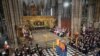 Upacara pemakaman Ratu Elizabeth II di Westminster Abbey di pusat kota London, 19 September 2022.