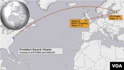 President Obama travels to Estonia and Wales, Sept. 2014