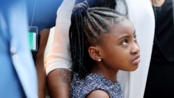 Floyd family after their meeting with President Biden at the White House in Washington