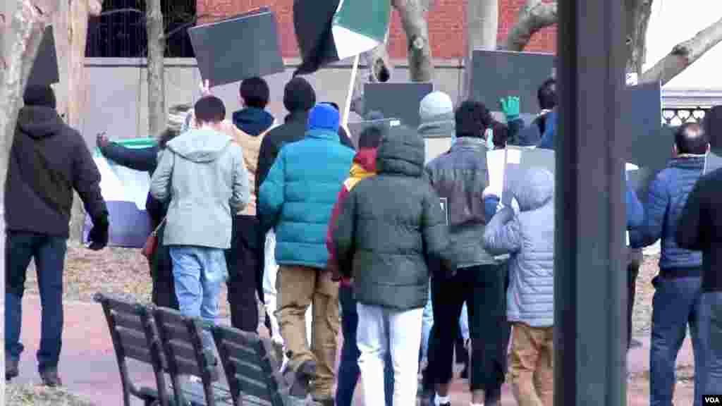 تظاهرات در شهر واشنگتن برای حمایت از زنان افغانستان و اعتراض به طالبان (یکشنبه ۱۰ بهمن)