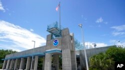 FILE - The National Hurricane Center is shown June 1, 2021, in Miami. 