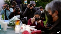 عکس آرشیف از مراسم جنازۀ یک خبرنگار در مکسیکو