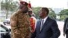 ICOAST-BURKINA-POLITICS-DIPLOMACY - Alassane Ouattara AND Paul-Henri Sandaogo Damiba