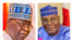 Tinubu, hagu, Atiku dama (Hoto: Facebook: Kashim Shettima/Atiku Abubakar