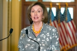 House Speaker Nancy Pelosi of California speaks at the U.S. Capitol in Washington, June 28, 2021.