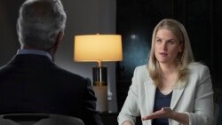 Pengungkap fakta Facebook Frances Haugen saat diwawancarai Scott Pelley di "60 Minutes" CBS yang ditayangkan Minggu, 3 Oktober (Robert Fortunato / CBS News / 60 Minutes via AP)