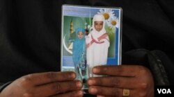 A photo of Rashida’s son Muhammed (right), with his sister, Hosneara. (J. Owens/VOA)