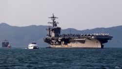 美国卡尔·文森号航母2018年访问越南（路透社）