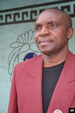 Wemba Katina, parliamentary candidate and regional head of Union for Democratic and Social Progress [UDPS], the party of Etienne Tshisekedi, shares his thoughts, in Goma, DRC, December 6, 2011.