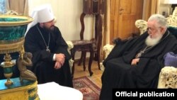 მიტროპოლიტი ილარიონ ალფეევი და პატრიარქი ილია მეორე 04.06.2018