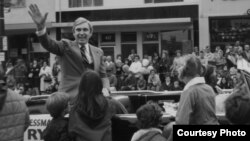 FILE - Congressman Leo Ryan is seen at a United States Bicentennial Parade, in South San Francisco, California, July 4, 1976. (Courtesy - South San Francisco Public Library)
