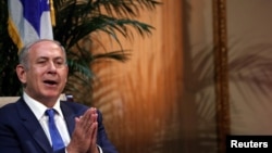 FILE - Israeli Prime Minister Benjamin Netanyahu delivers remarks at the Plaza Hotel in Manhattan, New York, Sept. 22, 2016. Both Netanyahu and president-elect Donald Trump have disparaged the Iran nuclear deal as dangerous.