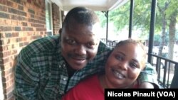 Samuel Mathurin Benam et Geneviève Baligros, réfugiés centrafricains à Clarkston