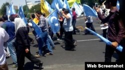 Uyğurlara dəstək mitinqi - Təbriz, 10 iyul 2015