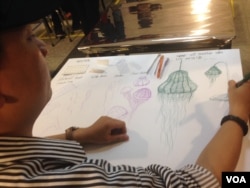 In the second phase of Factories as Studios Vietnam, starting in 2017, designers and artists will take up residence at factories to collaborate with workers on their art projects. (H. Nguyen/VOA)