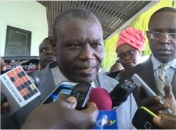 Cameroon Agriculture minister Gabriel Mbairobe, Buea, Cameroon, July 18, 2019. ( M. Kindzeka, VOA)