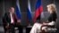 Presiden Rusia Vladimir Putin saat wawancara dengan Megyn Kelly dari NBC News