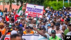 Zanga-zangar adawa da tsadar rayuwa a Najeriya. 