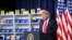 FILE - U.S. President Donald Trump speaks prior to signing executive orders on lowering drug prices in the Eisenhower Executive Office Building at the White House in Washington, July 24, 2020. 