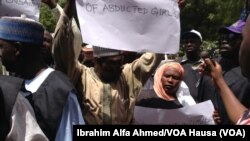 Masu zanga-zanga akan daliban Chibok