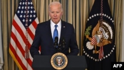 Presiden AS Joe Biden berbicara tentang upaya pemerintahannya untuk memerangi kejahatan di Gedung Putih di Washington, DC, pada 28 Februari 2024. (Foto: AFP)