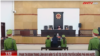 Jurnalis Vietnam Pham Doan Trang muncul di ruang sidang di Hanoi pada 14 Desember 2021. Dia dijatuhi hukuman 9 tahun penjara. (Foto: ANTV via YouTube)