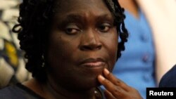 L'ex-première dame ivoirienne Simone Gbagbo, le premier jour de son premier procès à Abidjan le 26 décembre 2014.