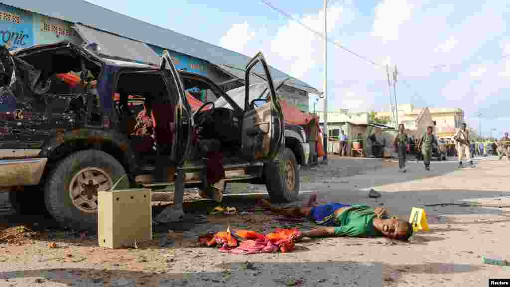 Le conducteur de la voiture piégée, blessé dans l&#39;explosion, le 9 mars 2016.