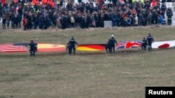 Cercueils des victimes de la catastrophe aérienne du vol de Germanwings (Reuters)