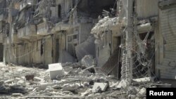 Halab, Suriyaning tijoriy markazi, bugun vayrona 