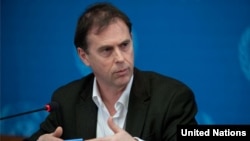 Rupert Colville, juru bicara Komisariat HAM PBB (OHCHR). Laporan OHCHR mendapati sekurangnya 262 orang tewas antara 13-21 Januari dengan rata-rata 29 orang tewas per hari dalam krisis di Ukraina Timur. 